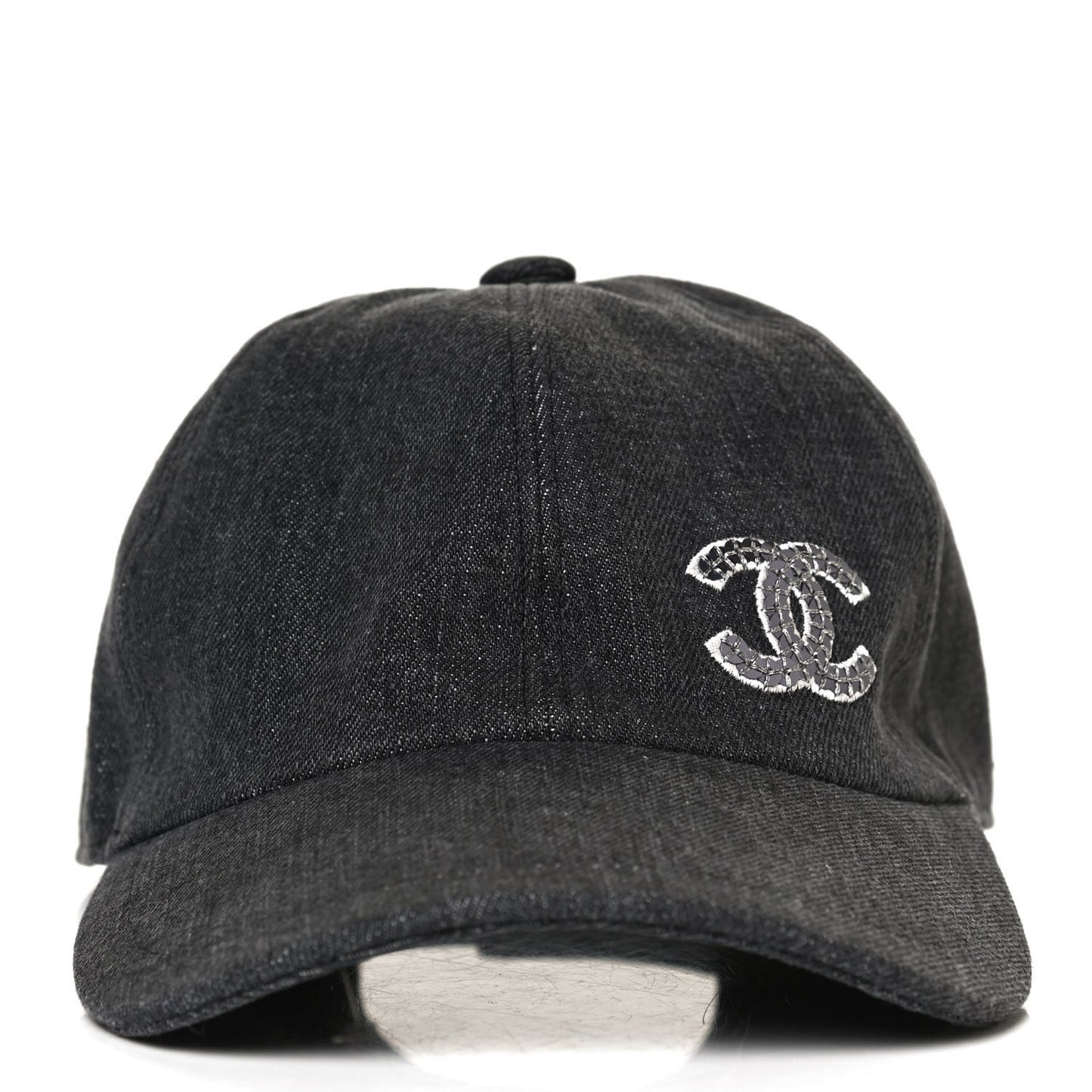 Cotton Sequin CC Cap Hat Black