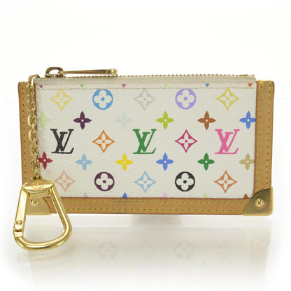 Louis Vuitton Monogram Multicolor Key Pouch White 1 of 4