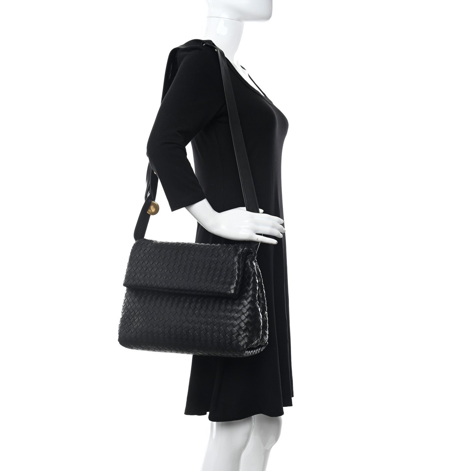 Bottega Veneta Nappa Intrecciato Bag Black 2 of 10