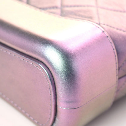 Chanel Iridescent Lambskin Calfskin Quilted Small Gabrielle Hobo Light Purple 11 of 16