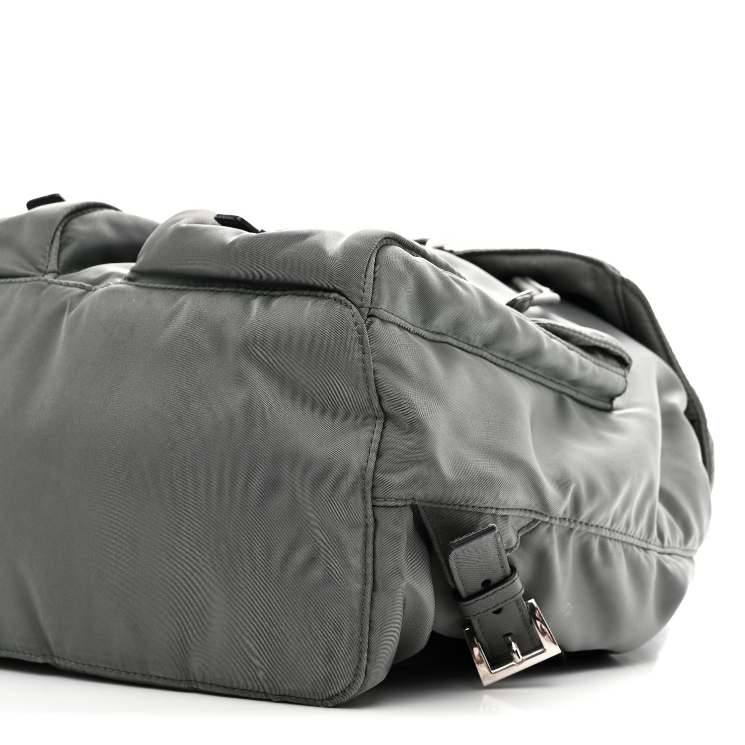 Prada Tessuto Nylon Saffiano Medium Backpack Anthracite 10 of 10
