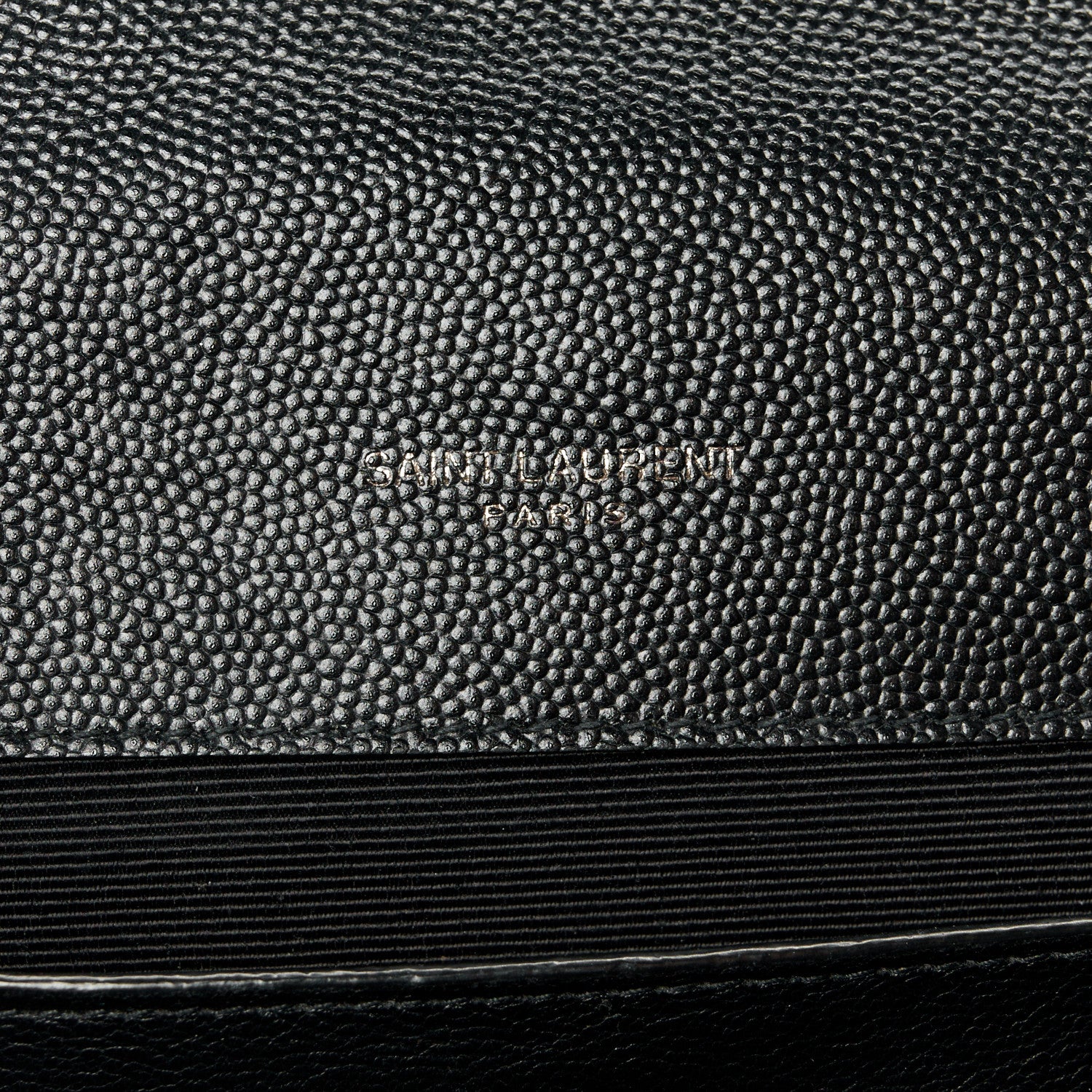Saint Laurent Grain De Poudre Textured Mixed Matelasse Triquilt Medium Monogram Monochrome Satchel Black 6 of 15