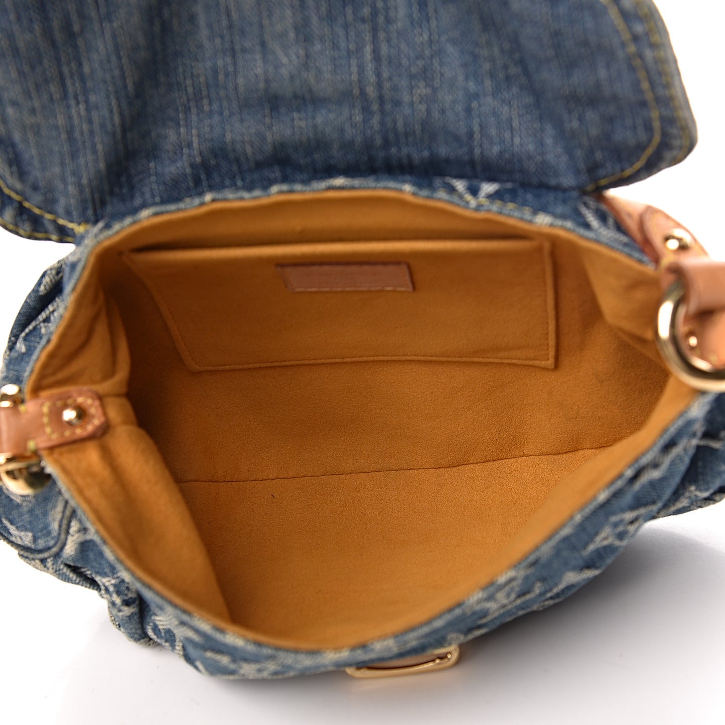 Monogram Denim Mini Pleaty Blue