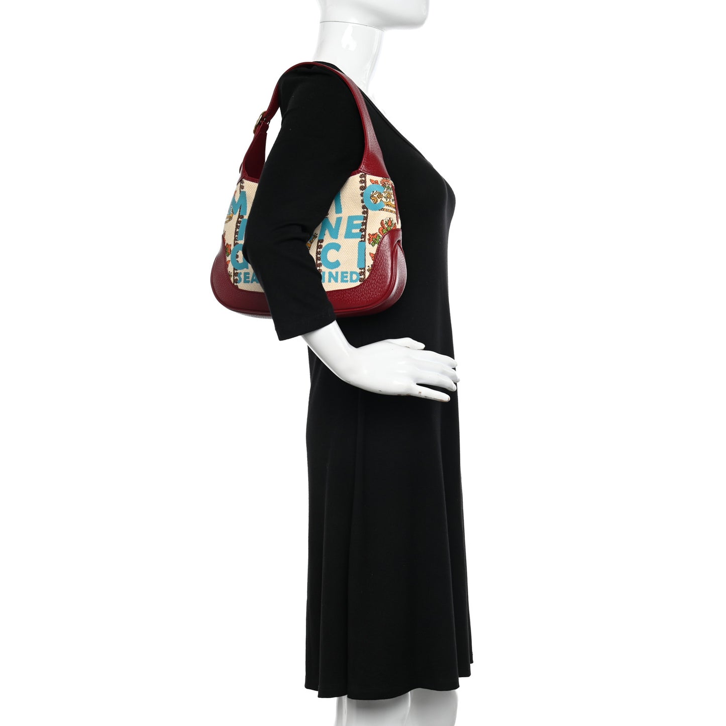 Canvas Calfskin 100 Centennial Music Small Jackie 1961 Hobo Ivory Red