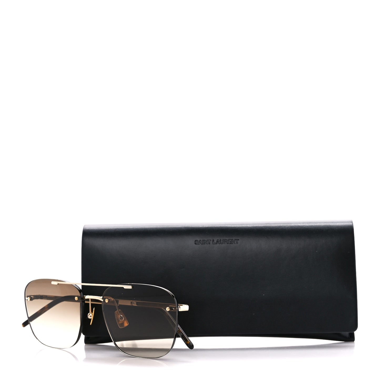 Metal Cat Eye Sunglasses SL 309 Brown