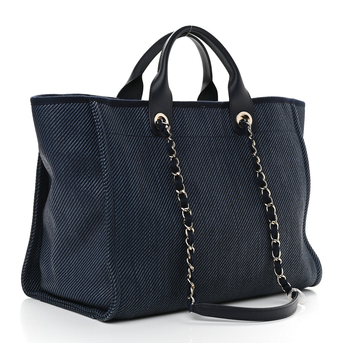 Denim Medium Deauville Tote Dark Blue