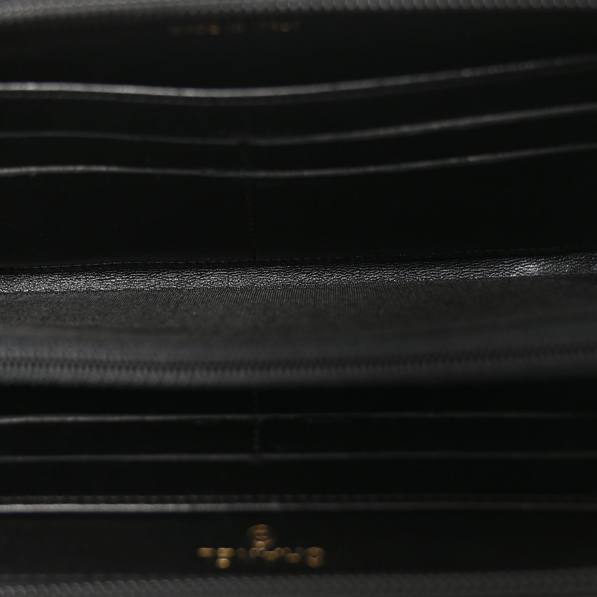 Chanel Glazed Calfskin Boy Zip Around Wallet Black 5 of 7