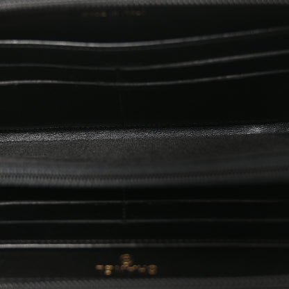 Chanel Glazed Calfskin Boy Zip Around Wallet Black 5 of 7
