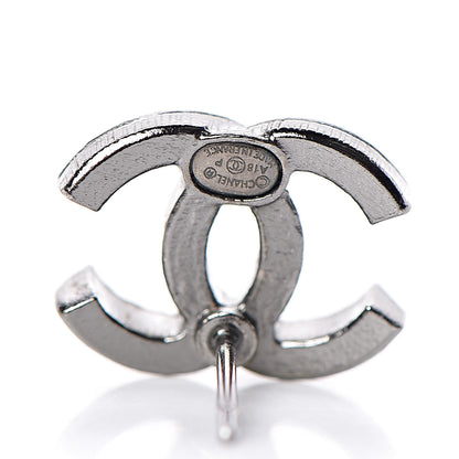 Chanel Ruthenium Crystal CC Earrings 4 of 6