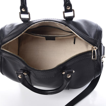 Gucci Calfskin Microguccissima Trim Medium Boston Black 5 of 9