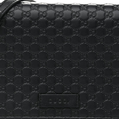 Gucci Microguccissima Crossbody Wallet Black 7 of 10