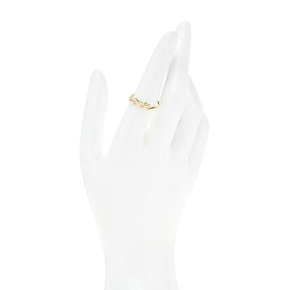 Tiffany 18K Yellow Gold Mini Paloma's Graffiti Love Ring 54 7 2 of 6