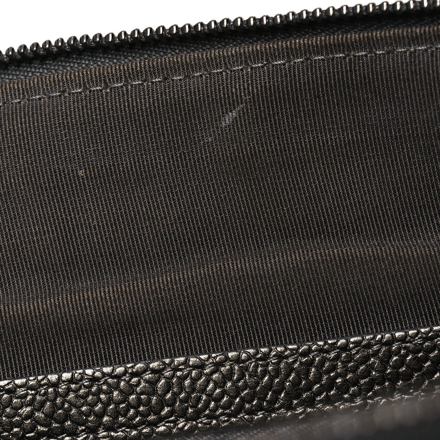 Chanel Iridescent Caviar Quilted Large Cosmetic Case Dark Grey 9 of 9