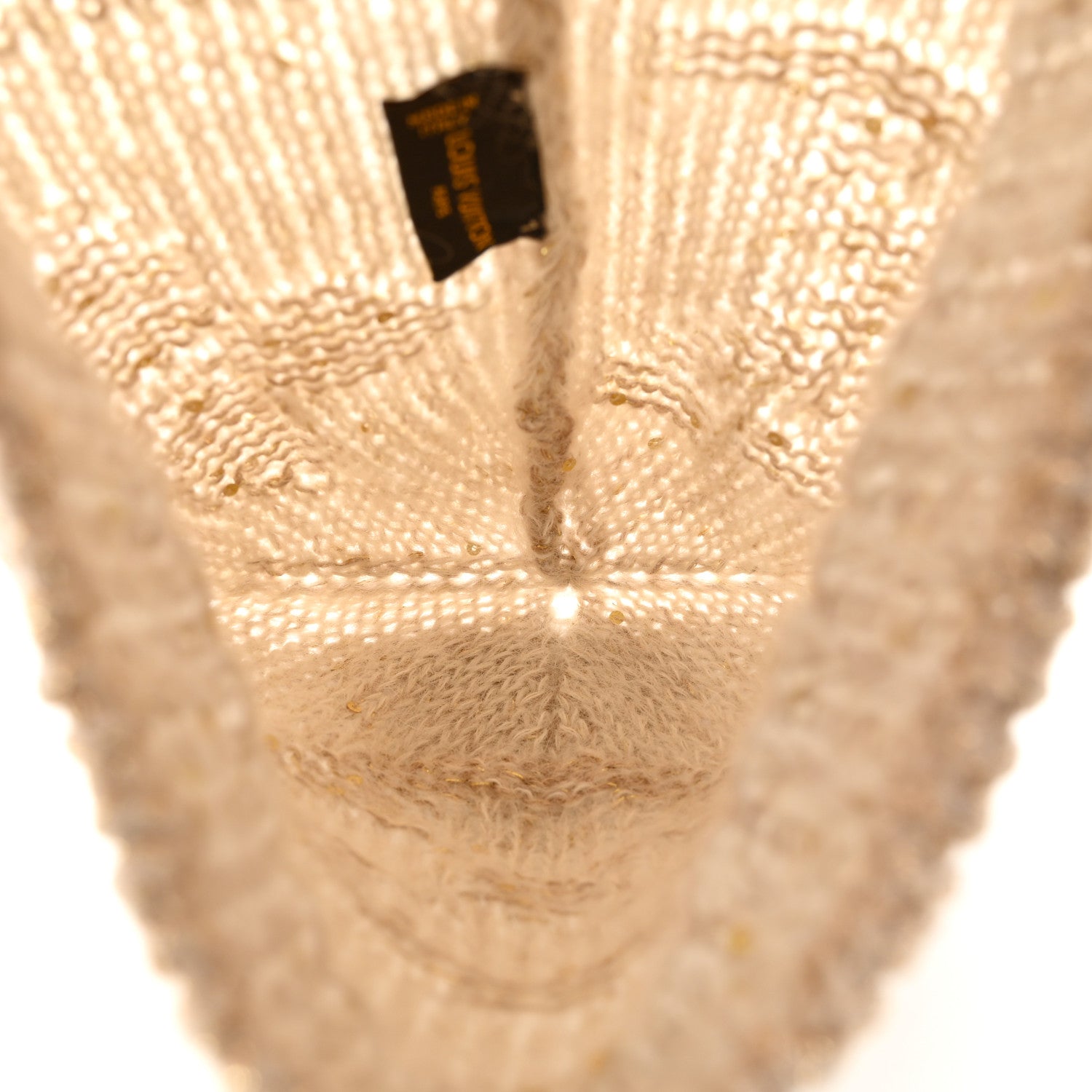 Louis Vuitton Monogram Glitter Sunset Beanie Hat Beige 4 of 5