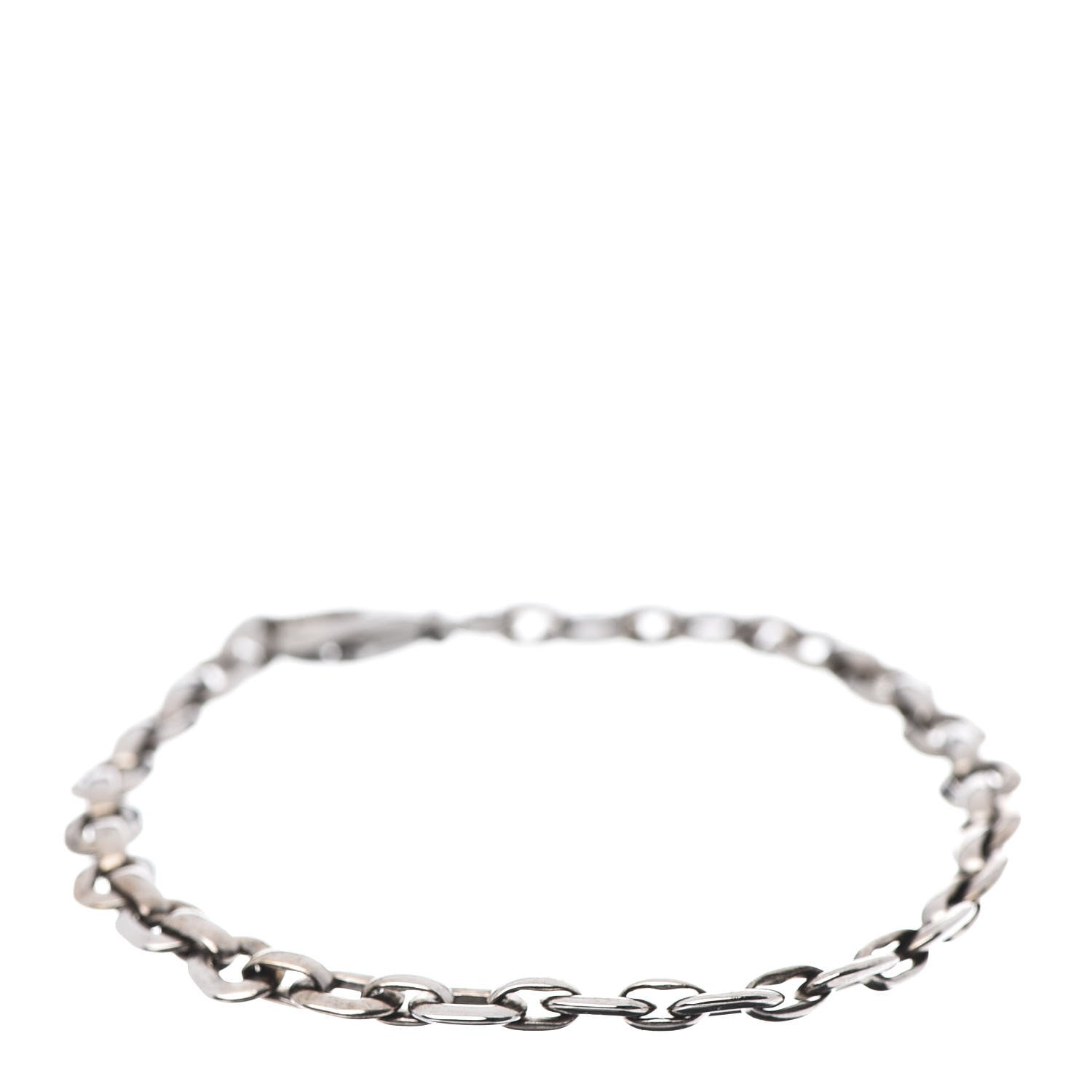 Cartier 18K White Gold Meplat Link Chain Bracelet 1 of 5