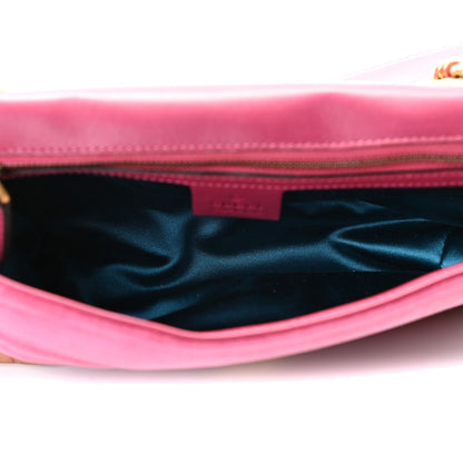 Gucci Velvet Matelasse Small GG Marmont Shoulder Bag Light Raspberry Rose 5 of 8