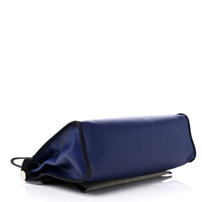 Hermes Toile H Berline Vache Hunter Herbag Zip PM 31 Bleu Saphir Black 5 of 15