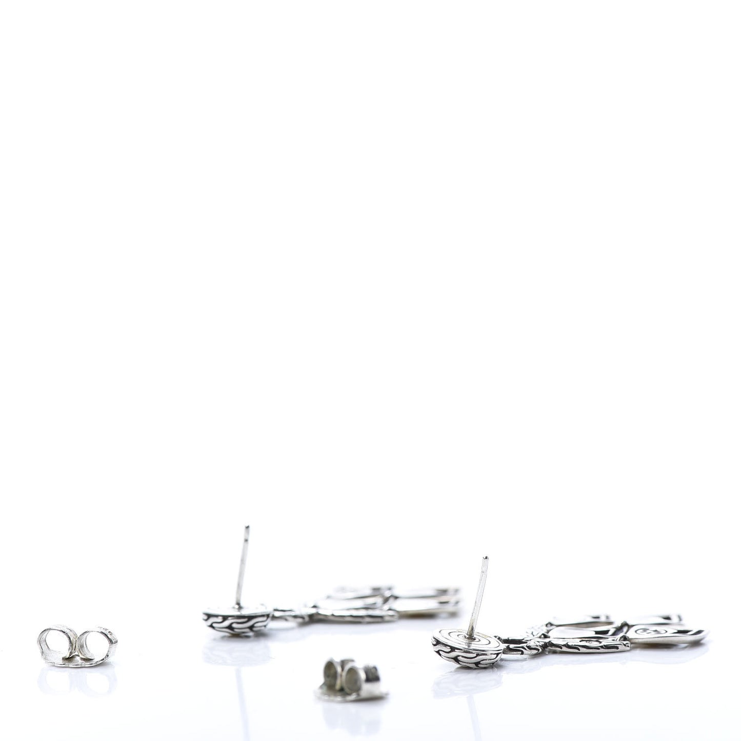 Sterling Silver 18K Yellow Gold Naga Chandelier Earrings