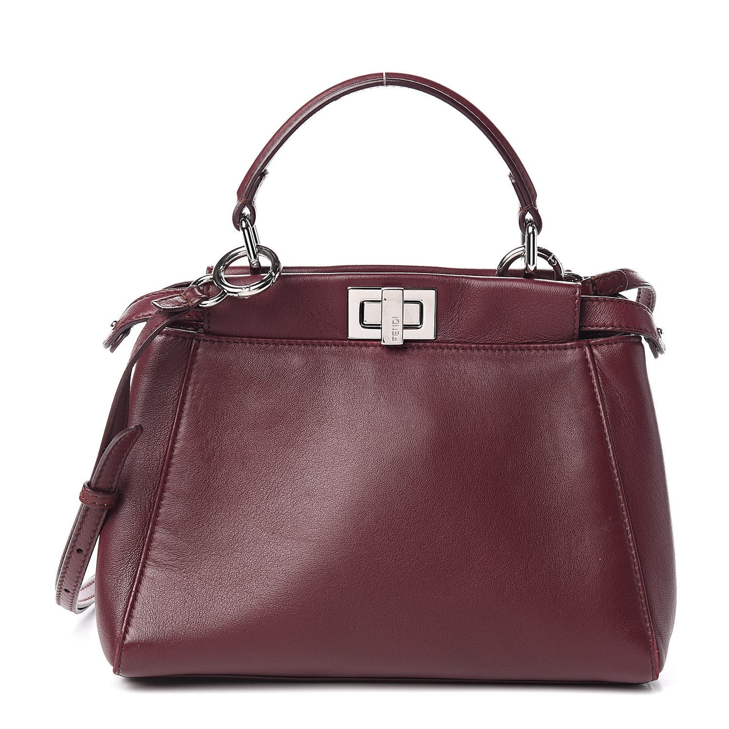 Nappa Mini Peekaboo Iconic Satchel Bordeaux