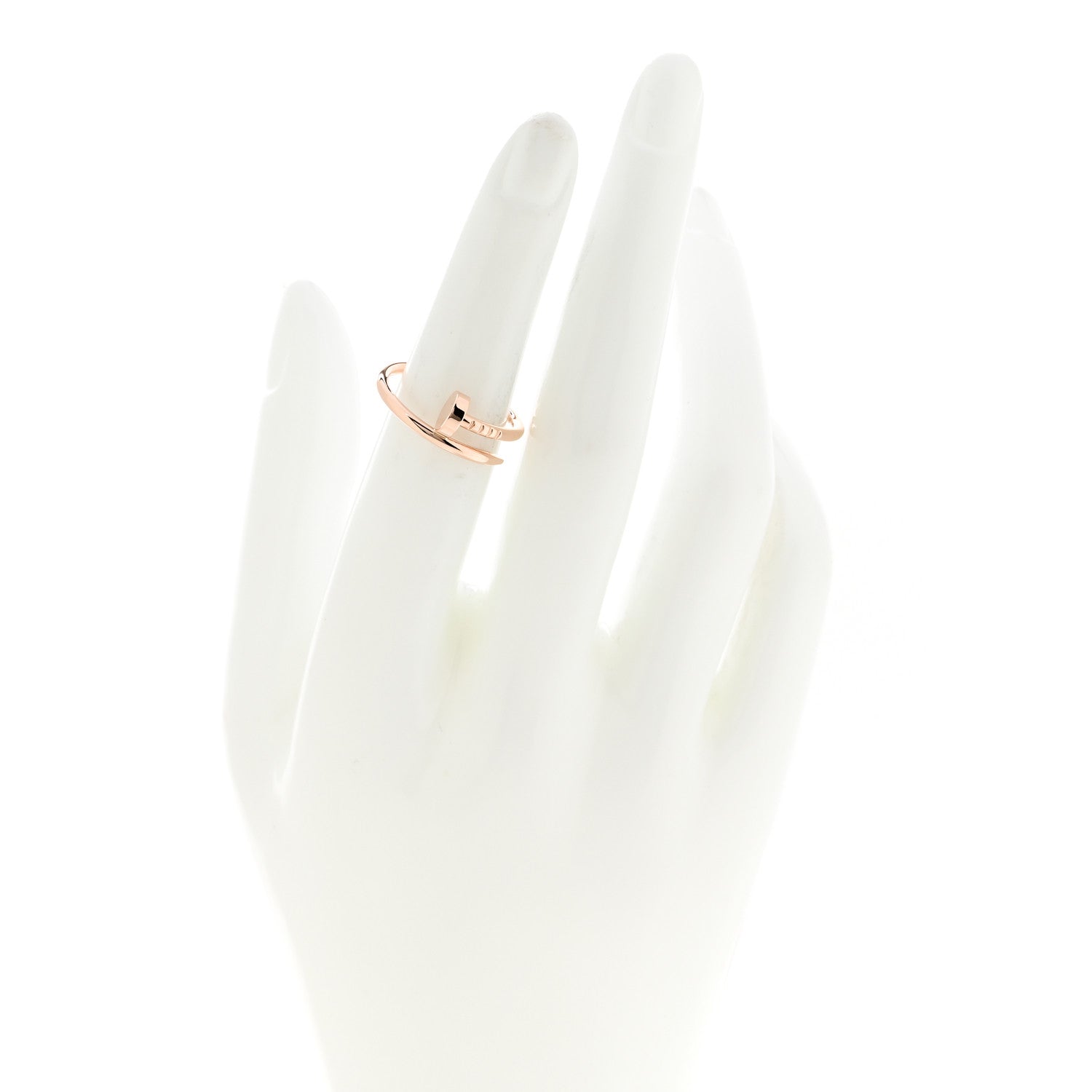 Cartier 18K Pink Gold Small Juste Un Clou Ring 51 5.75 2 of 6