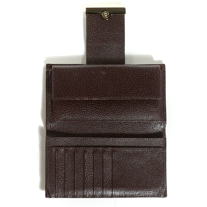 Gucci Monogram Calfskin Ladies Web Long Wallet Beige Ebony Cocoa 5 of 7