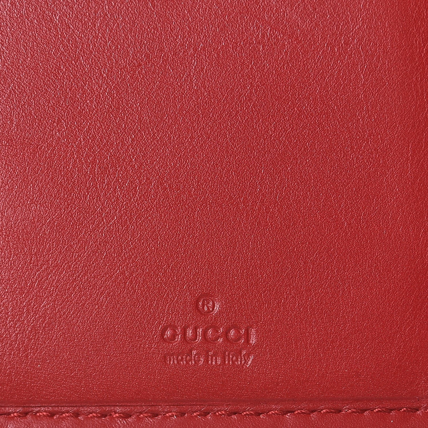 Gucci Calfskin Matelasse GG Marmont Wallet Hibiscus Red 6 of 12