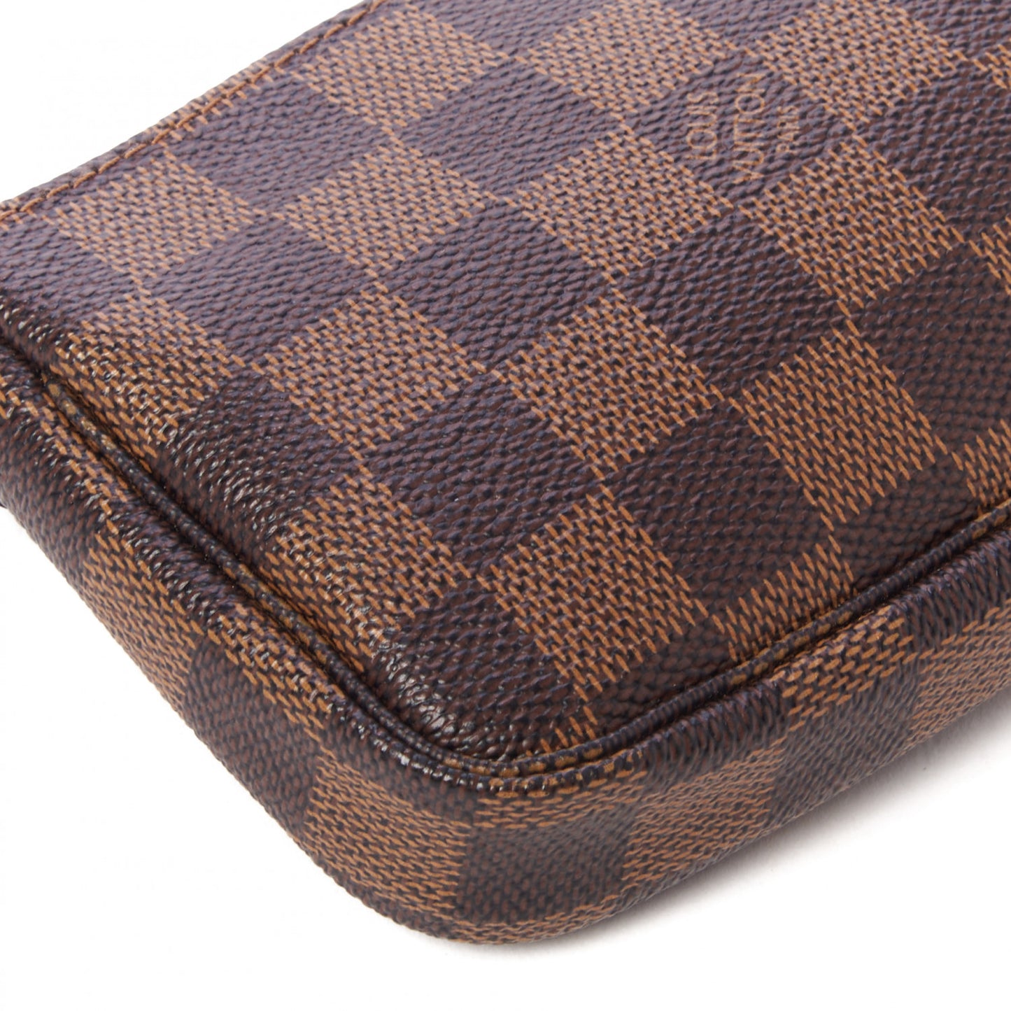 Damier Ebene Complice Trunks and Bags Mini Pochette Accessories Red