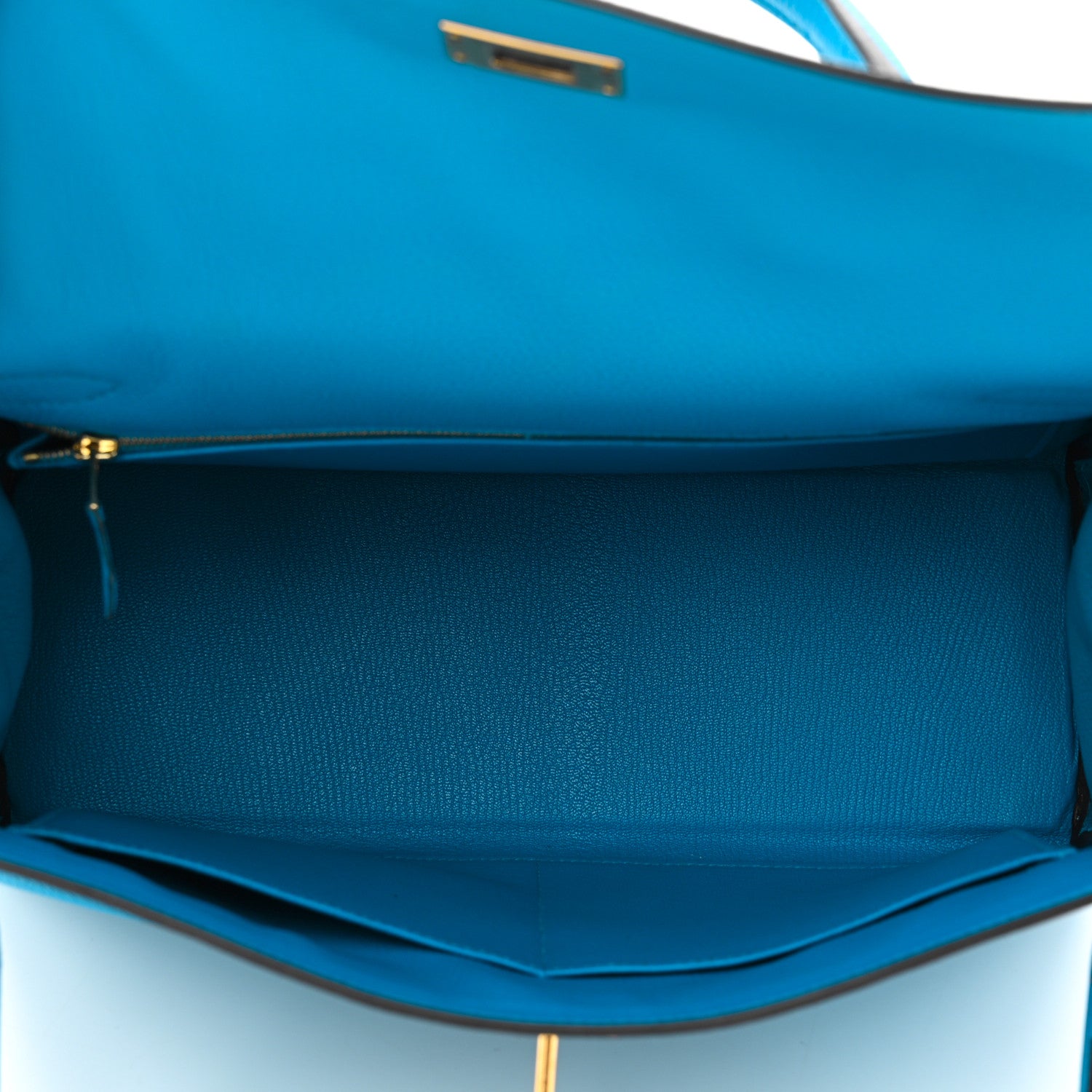 Hermes Togo Kelly Retourne 32 Bleu Zanzibar 5 of 11