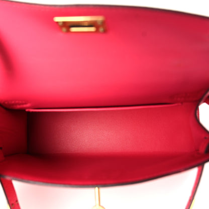Hermes Epsom Mini Kelly Sellier 20 Rose Extreme 5 of 10
