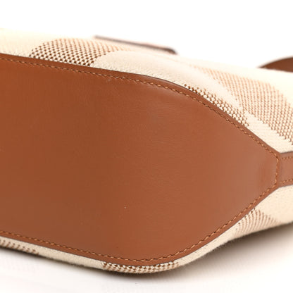 Hermes Swift Toile H Cabas H En Biais 27 Ecru Naturel Gold 9 of 10