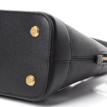 Balenciaga Signature Grained Calfskin Logo S Ville Top Handle Bag Black 7 of 10
