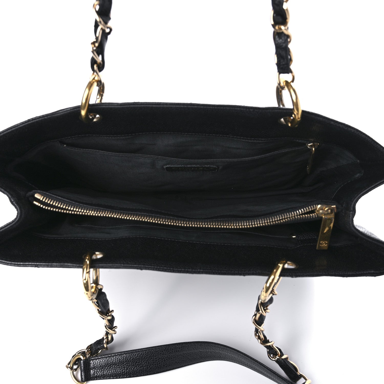 Chanel Caviar Quilted Grand Shopping Tote GST Black 5 of 8