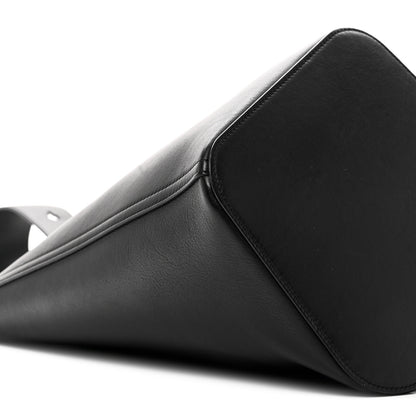 Loewe Smooth Calfskin Medium Pebble Bucket Bag Black 8 of 9