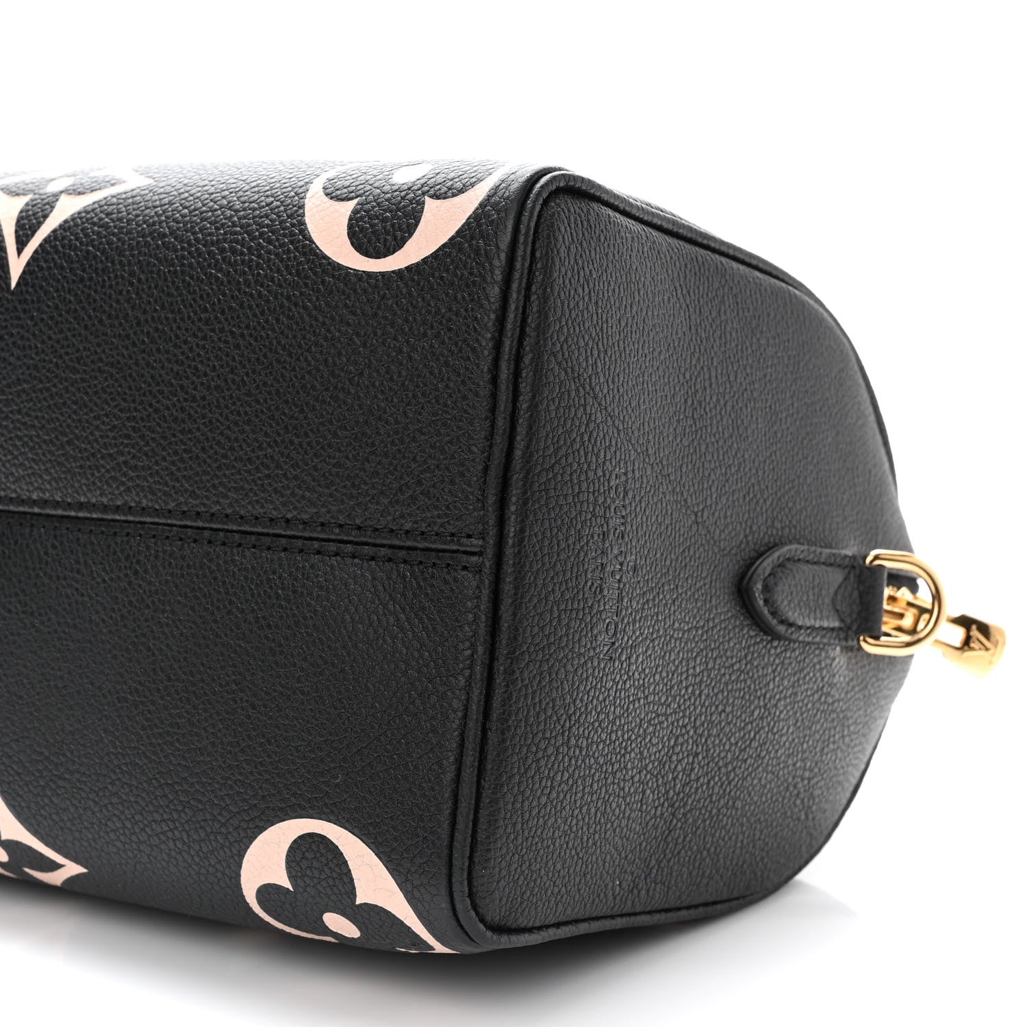 Louis Vuitton Empreinte Monogram Giant Speedy Bandouliere 25 Black Beige 9 of 9
