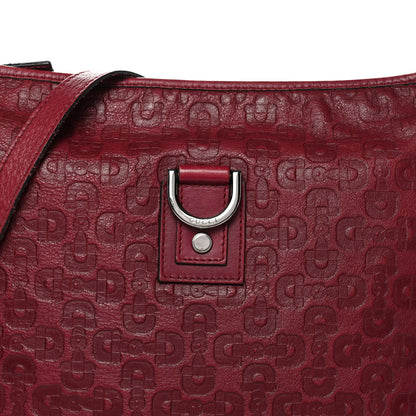 Gucci Calfskin Horsebit Embossed Abbey Messenger Red 8 of 16