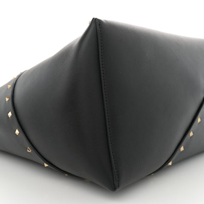 Valentino Garavani Calfskin Rockstud Large Wispy Tote Black 9 of 10