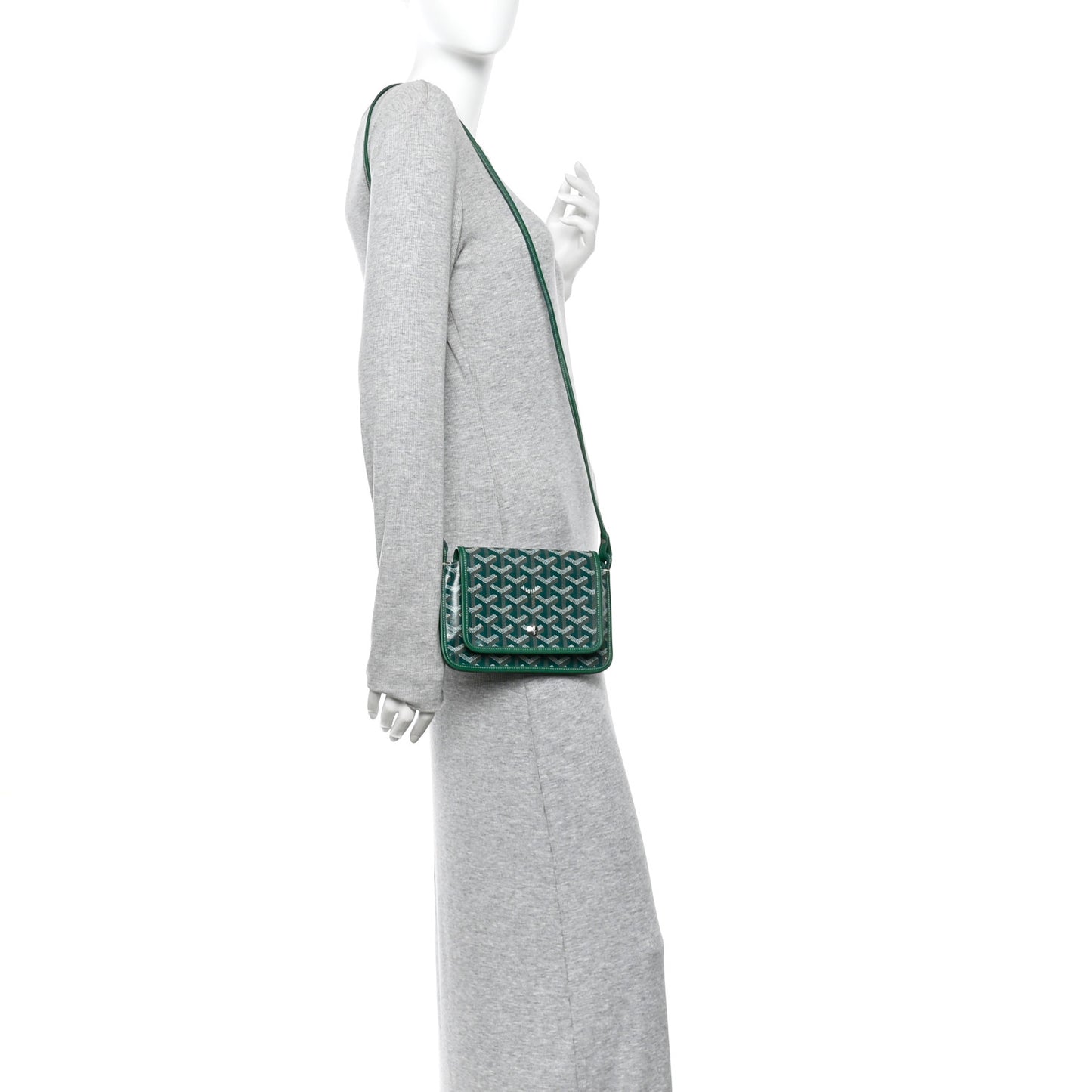 Goyardine Plumet Wallet Clutch Green