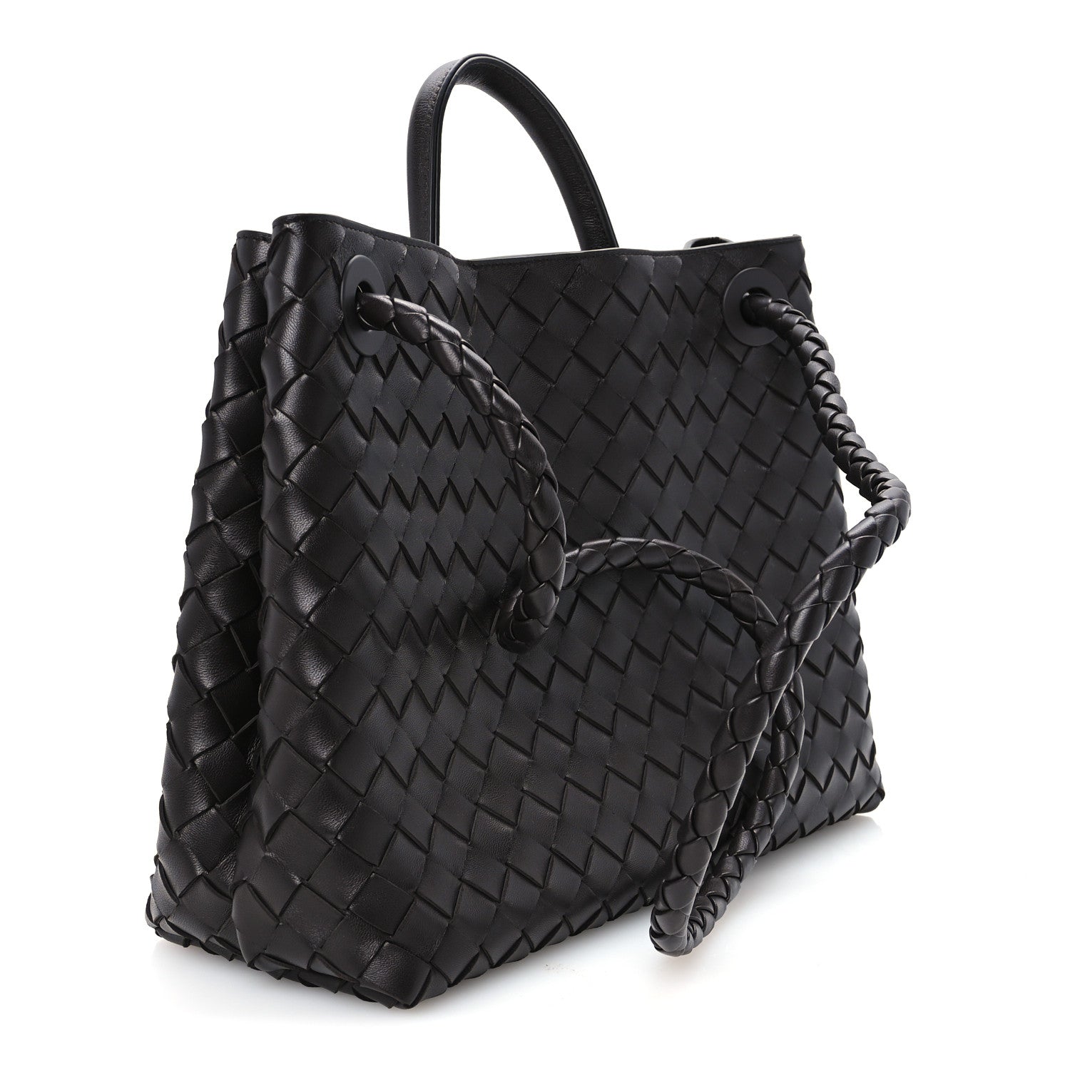 Bottega Veneta Nappa Intrecciato Medium Andiamo Shoulder Bag Fondant 2 of 9