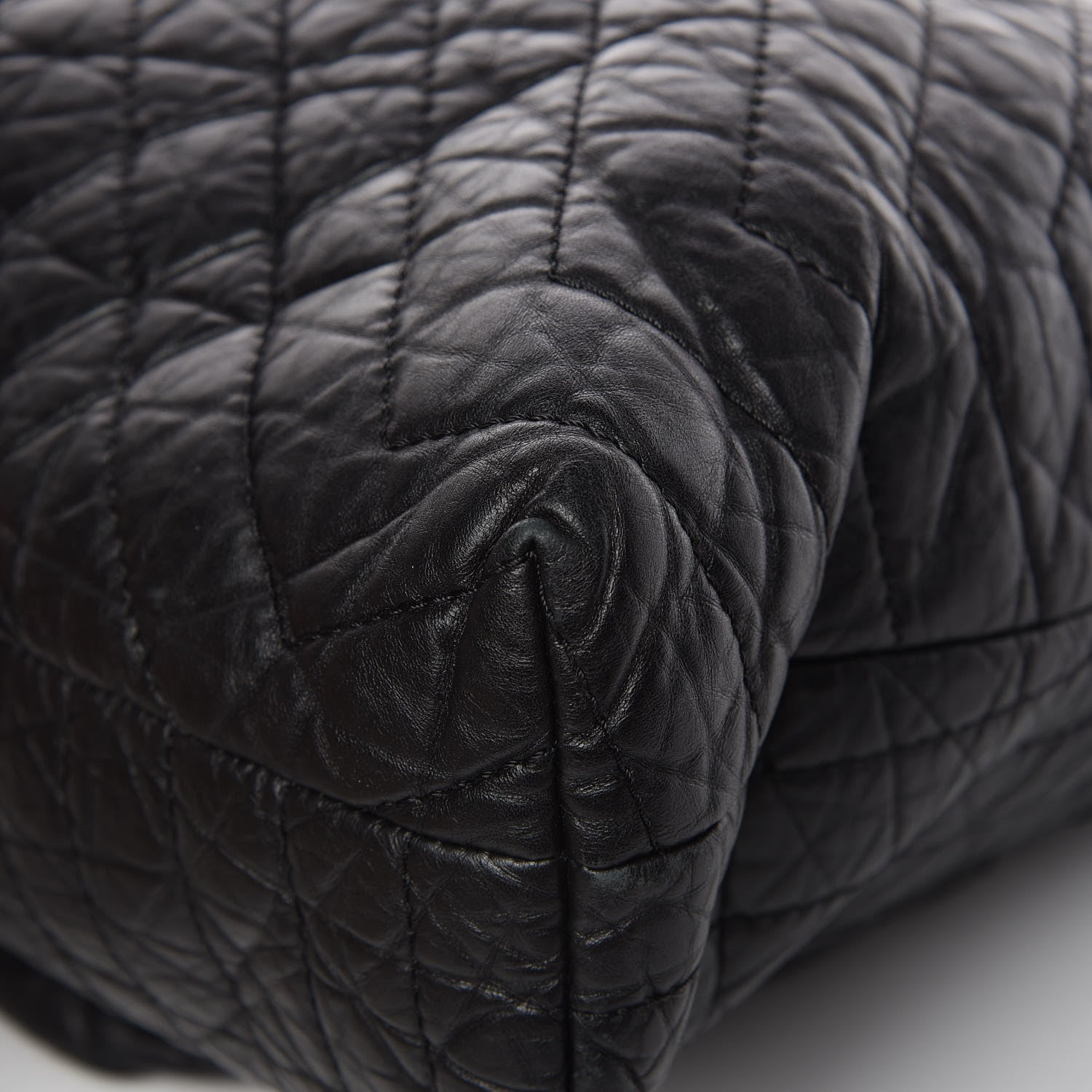 Chanel Aged Calfskin Karl's Cabas Tote Black 10 of 12