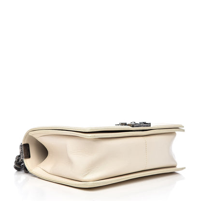 Chanel Caviar Quilted Medium Boy Flap Ivory 4 of 10