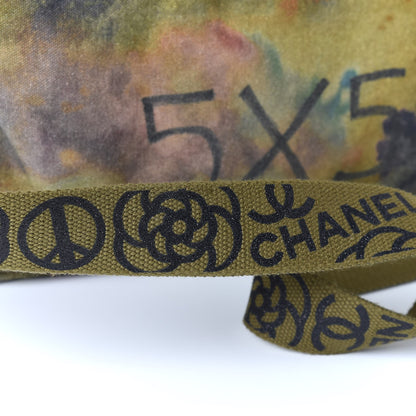 Chanel Washed Toile Large Graffiti On The Pavements Messenger Khaki Multicolor 13 of 17