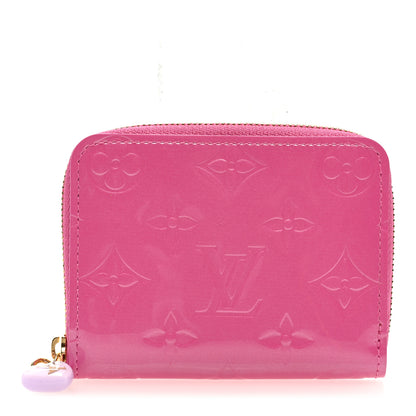 Louis Vuitton Vernis Enamel Heart Zippy Coin Purse Neon Pink 1 of 6