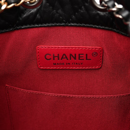 Chanel Aged Calfskin Quilted Small Gabrielle Backpack Black 6 of 9