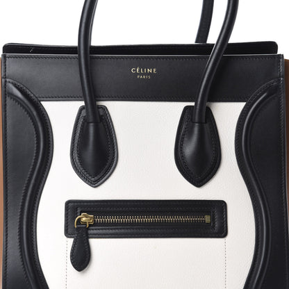 Celine Baby Grained Calfskin Tri-color Micro Luggage White 12 of 12