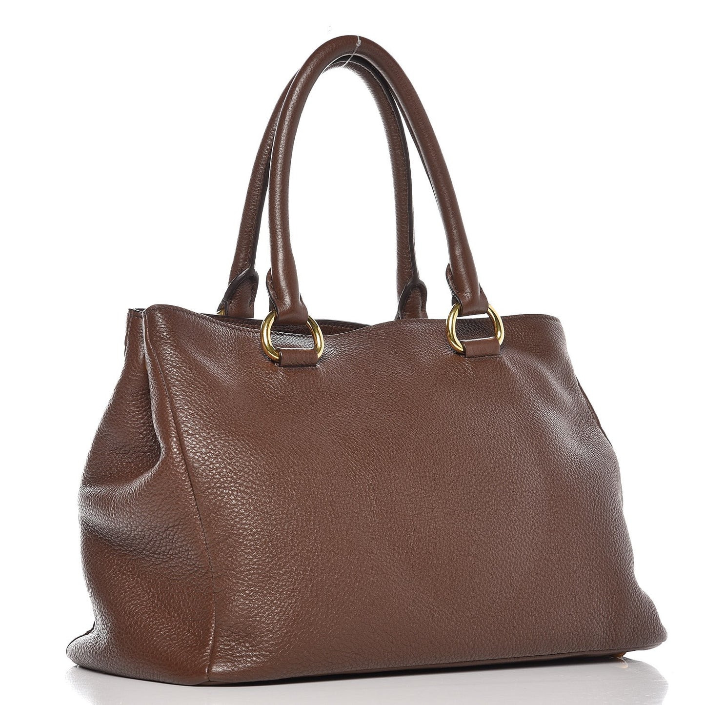 Vitello Daino Shopping Tote Bruciato