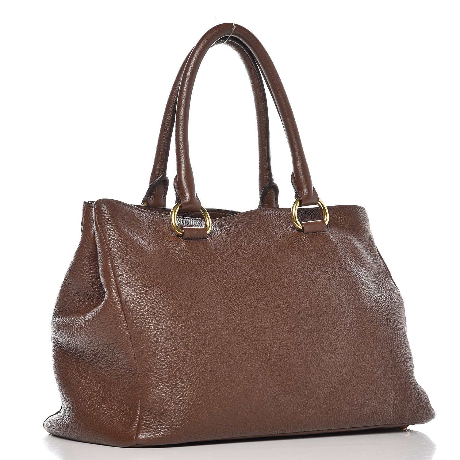 Prada Vitello Daino Shopping Tote Bruciato 3 of 7