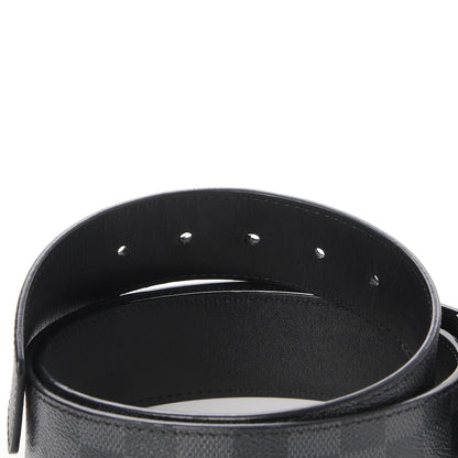 Louis Vuitton Damier Graphite LV Initiales Belt 100 40 5 of 7