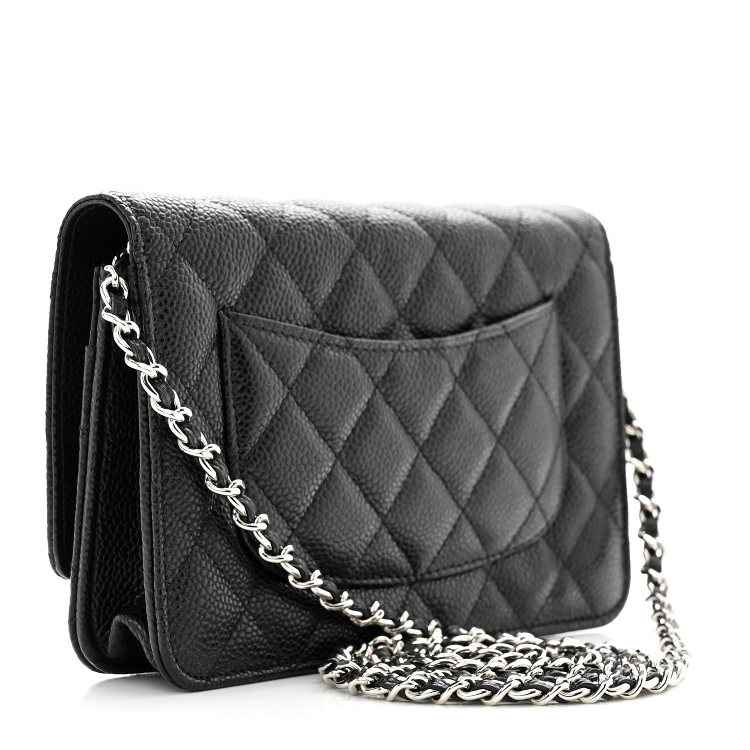 Chanel Caviar Quilted Wallet On Chain WOC Black 3 of 12