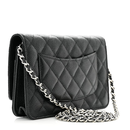 Chanel Caviar Quilted Wallet On Chain WOC Black 3 of 12