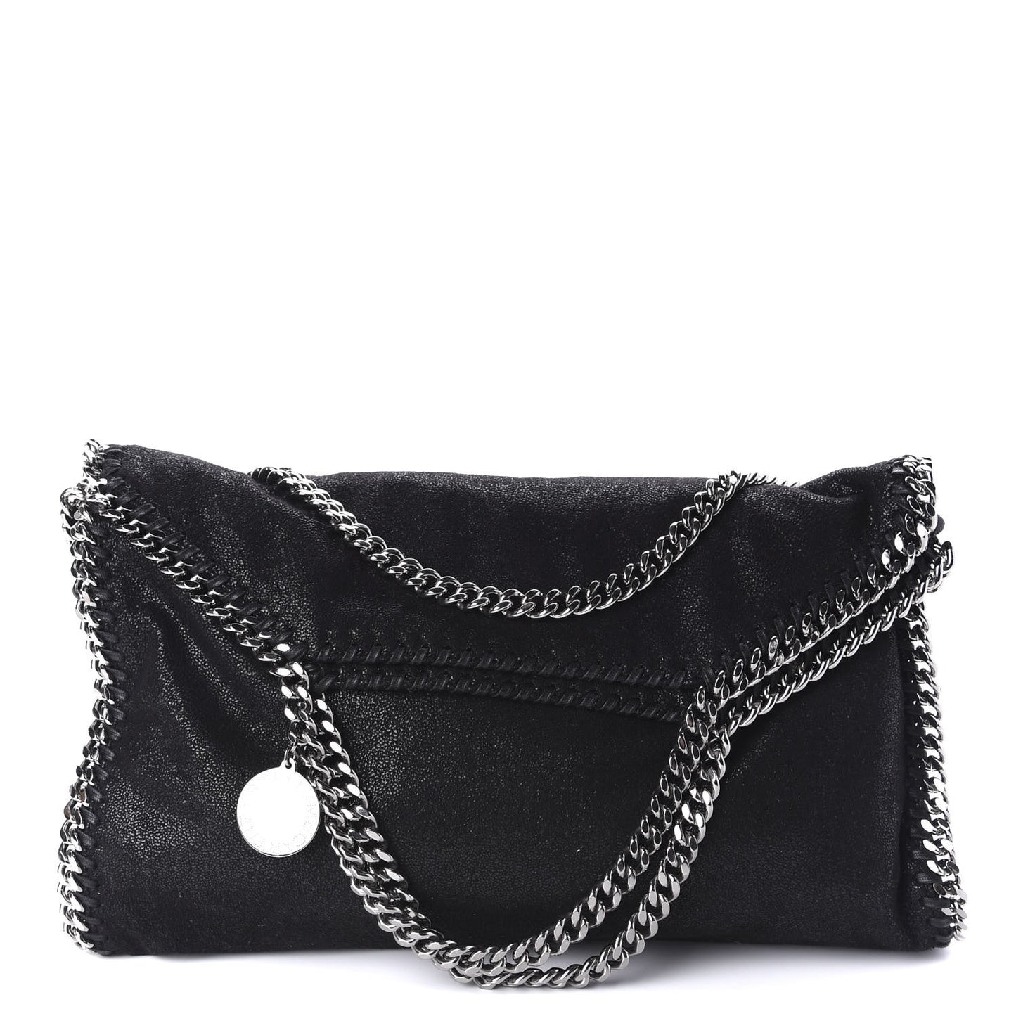 Shaggy Deer Falabella Fold Over Tote Black